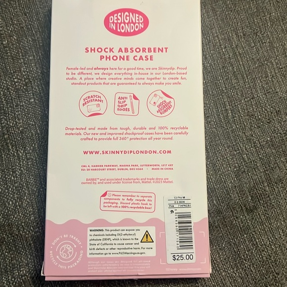 Barbie X Skinnydip Logo Graphic IPhone 13 Pro MAX - Picture 2 of 2